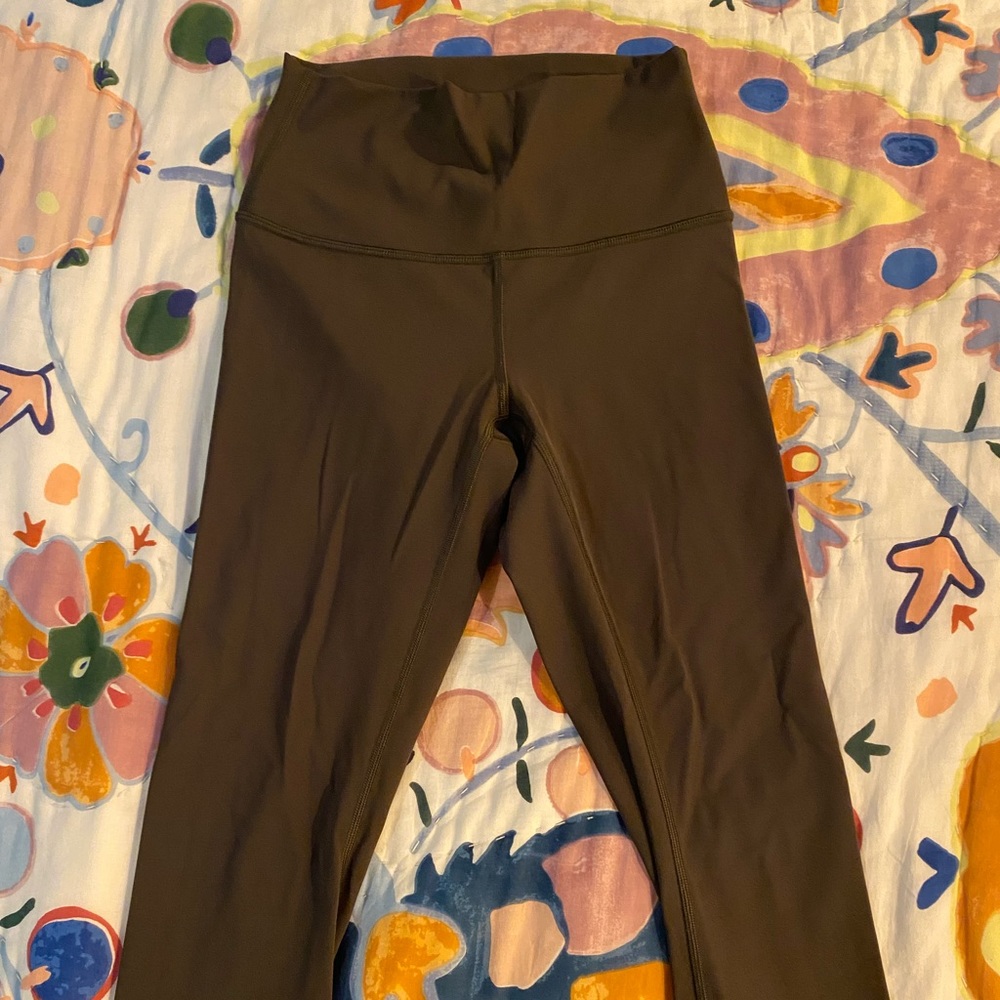 Lululemon leggings. Greenish brown size 4.